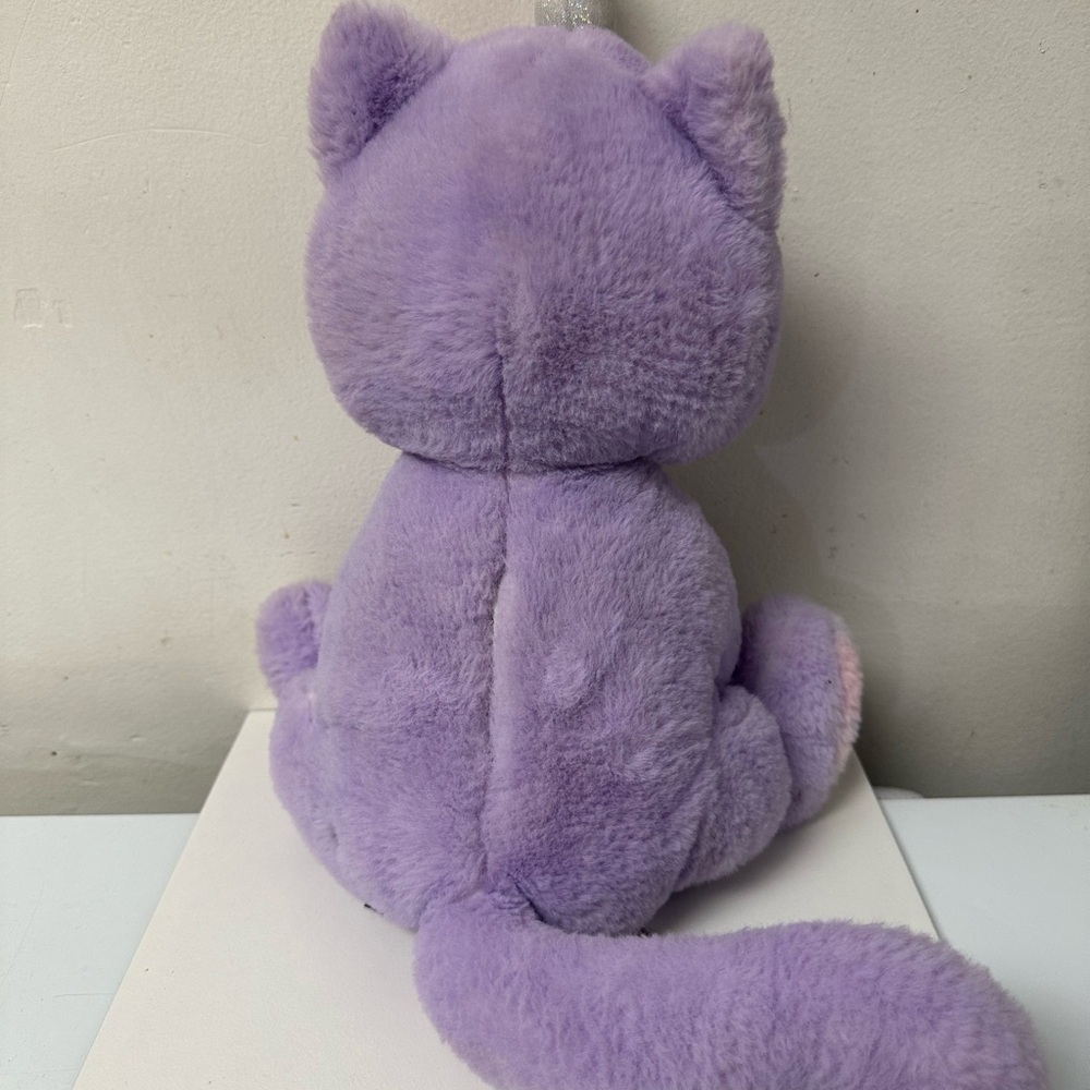FAO Schwarz Plush Unicorn Cat Light up Purple with Multicolor Accents - Picture 2 of 5